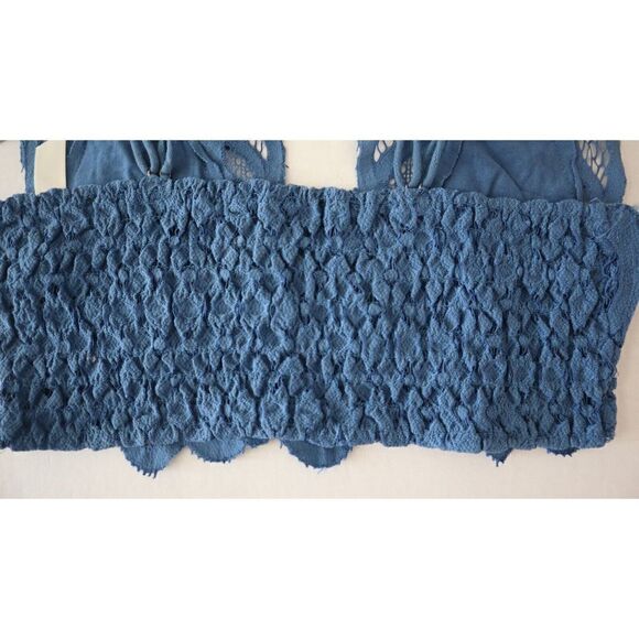 Intimately FP F16M00206 Womens Sz XS Hawaiian Blue Adella Longline Lace Bralette - Picture 4 of 5